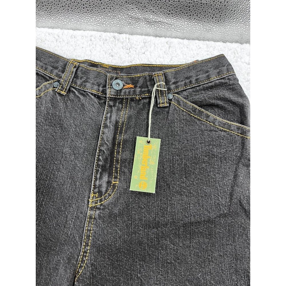 Timberland Jeans Big Boys 20 Relaxed Fit Black Dark Wash Denim High Rise NWT - Picture 3 of 14